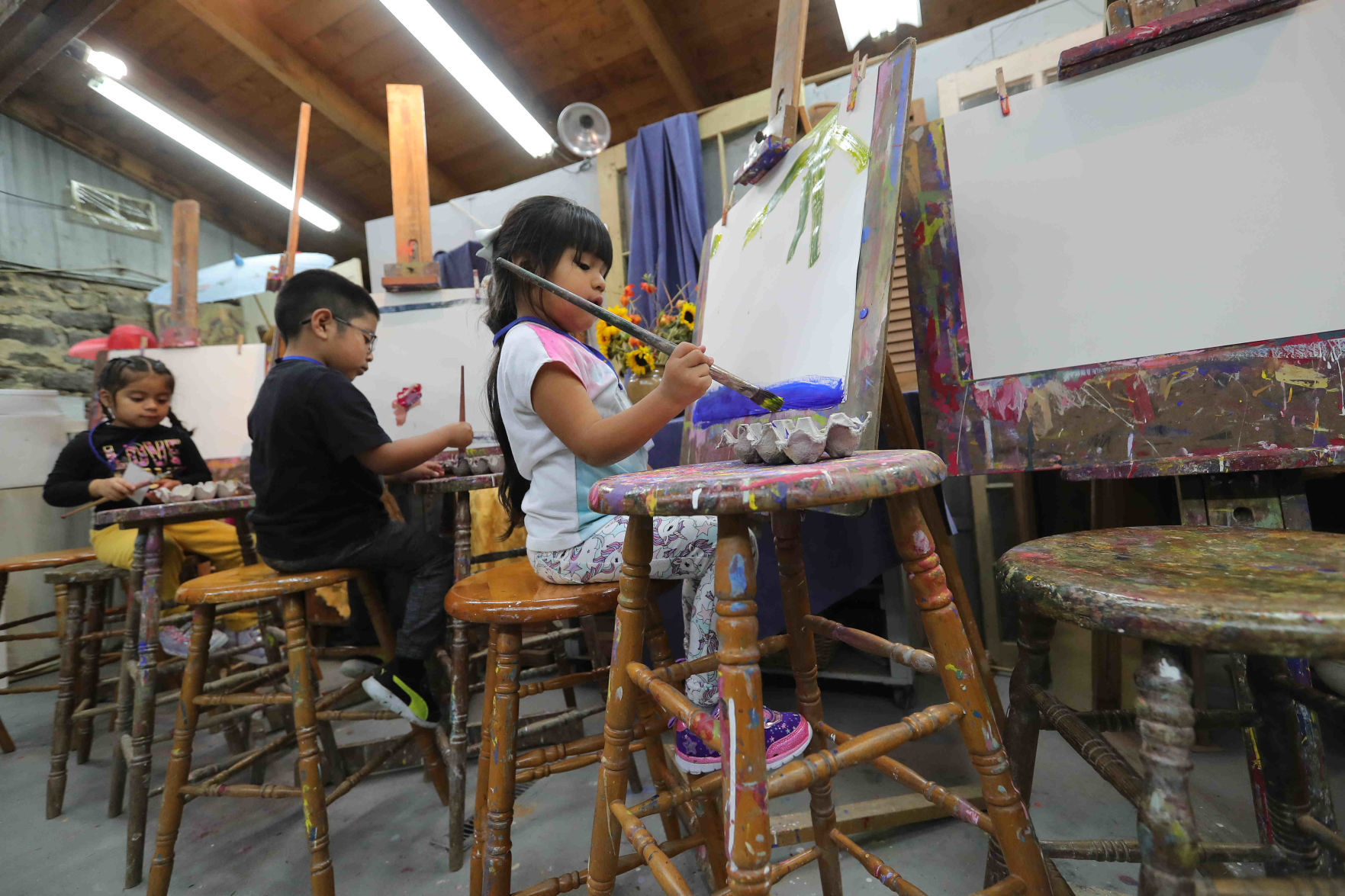 Gateway Head Start of Vineland hands on art experience at The Barn Studio of Art